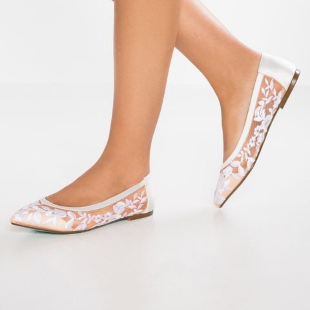 Blue by Betsy Johnson Wedding Ballet Flats